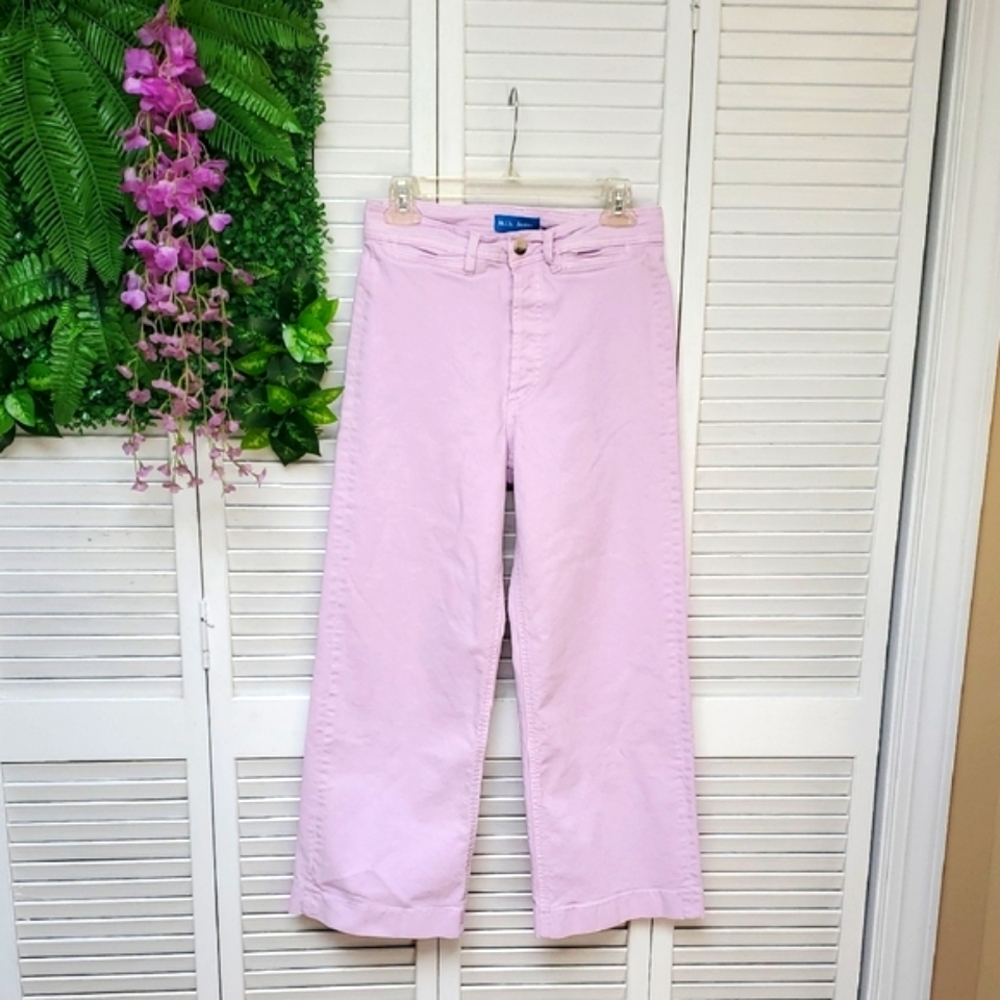 M.i.h Jeans. The Studio Lilac  Wide Leg Stretch Fit Jeans Size S.